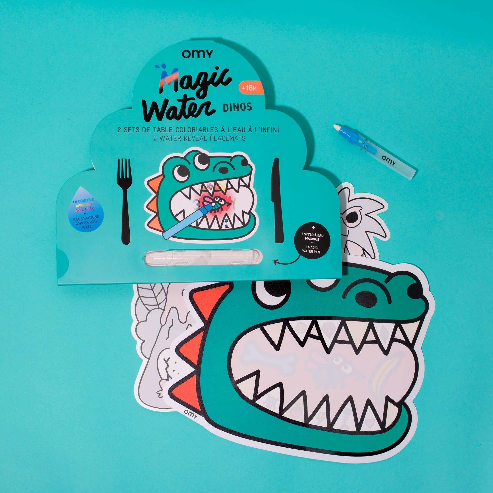 2 Sets de table magic water- Dinos – Image 1