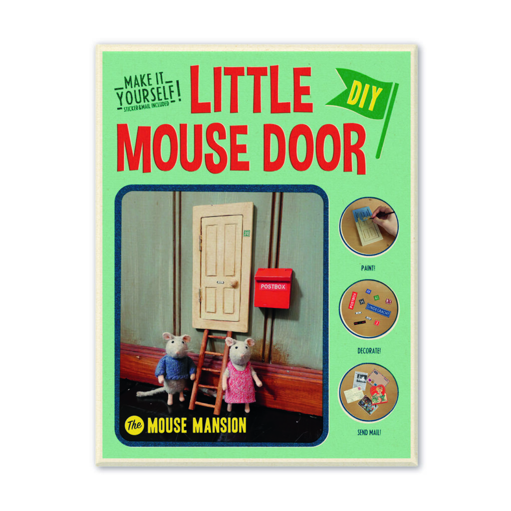 Porte de souris et boite aux lettres, à monter et à colorier
