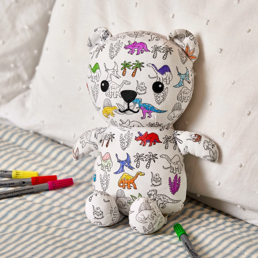Ours en Peluche à Colorier - Dino