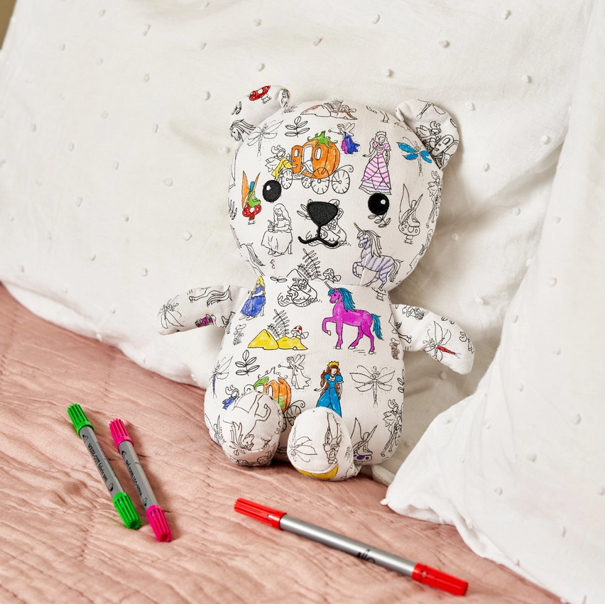 Ours en Peluche à Colorier- Les fées