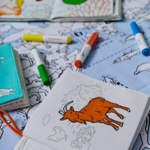 Livre de coloriage en tissu La Ferme – Lavable et réutilisable dès 1 an – Image 4