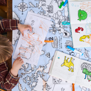 Livre de coloriage en tissu La Ferme – Lavable et réutilisable dès 1 an – Image 3