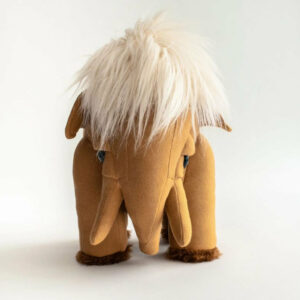 Petit mammouth terre de Sienne - Peluche cousue main – Image 7