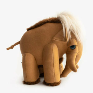 Petit mammouth terre de Sienne - Peluche cousue main – Image 6
