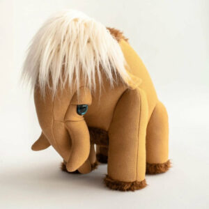 Petit mammouth terre de Sienne - Peluche cousue main – Image 4