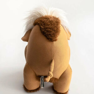Petit mammouth terre de Sienne - Peluche cousue main – Image 3