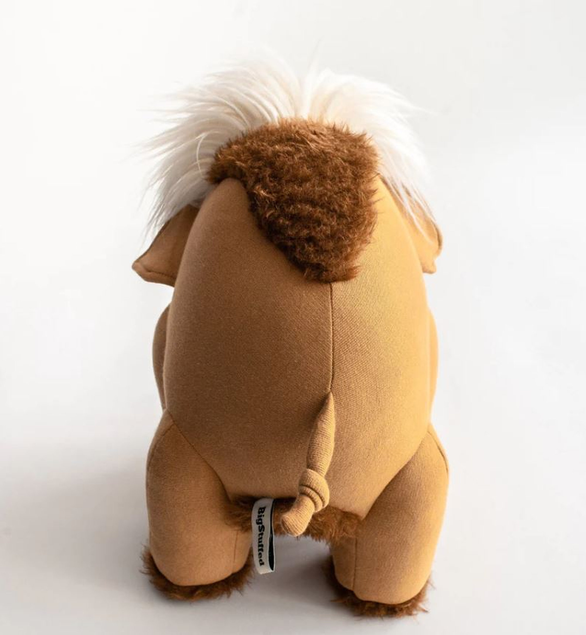 Petit mammouth terre de Sienne - Peluche cousue main – Image 3
