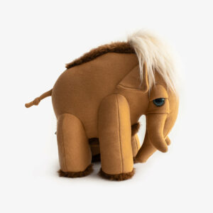 Petit mammouth terre de Sienne - Peluche cousue main – Image 2