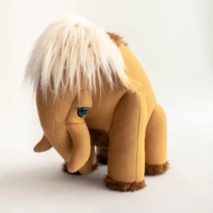 Petit mammouth terre de Sienne - Peluche cousue main – Image 1
