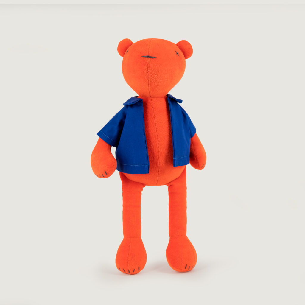 La veste bleue pour peluches Adada de taille M/L