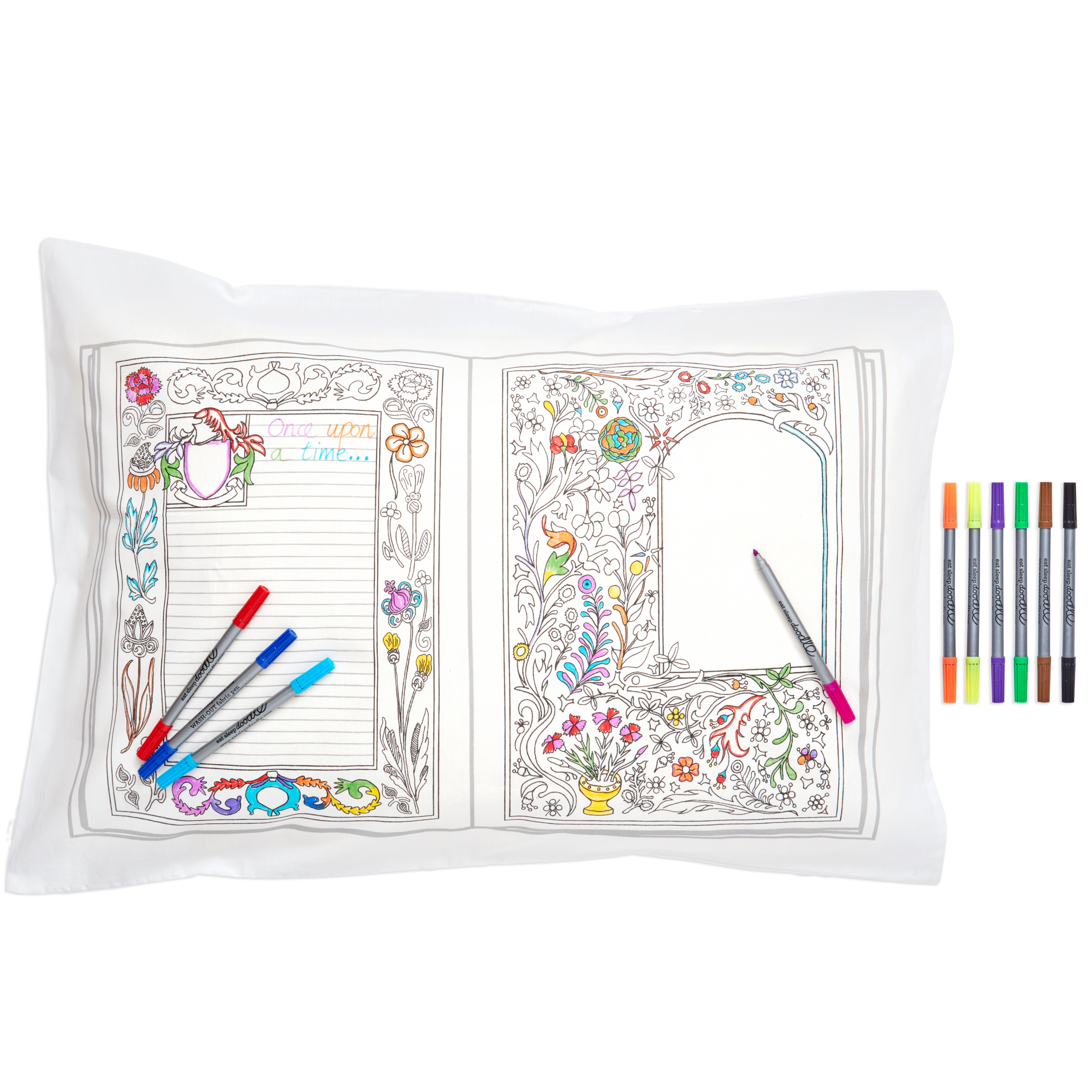 Taie d'oreiller à personnaliser à colorier, Fée – Image 2