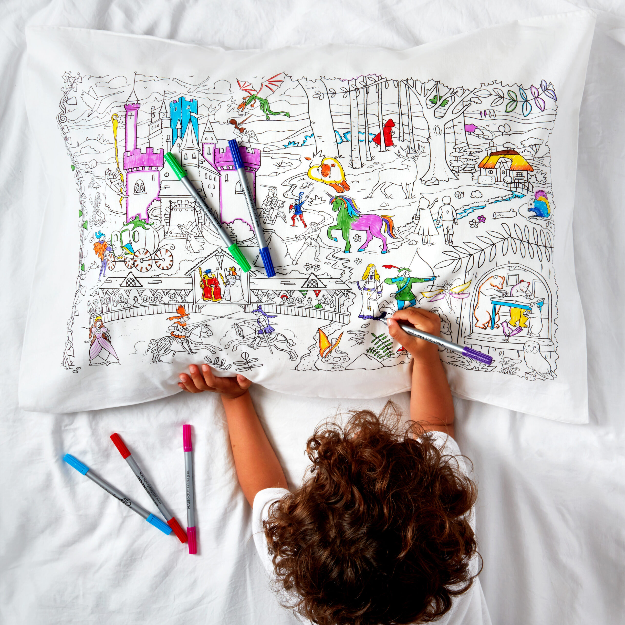 Taie d'oreiller à personnaliser à colorier, Fée – Image 7