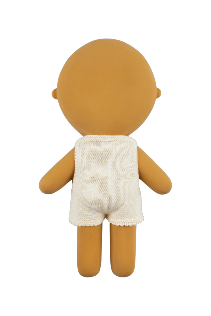 Gommu Baby Coco – Poupon en caoutchouc naturel 31 cm, couleur Pêche