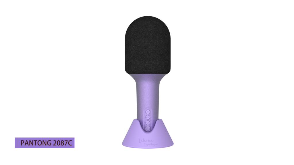Microphone Pailletté pourpre