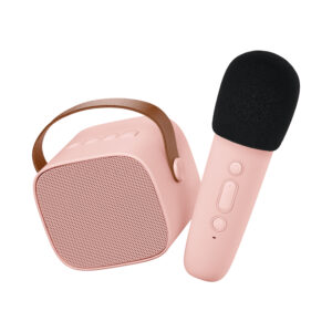 Karaoké Enceinte et Micro sans fil Rose – Image 1