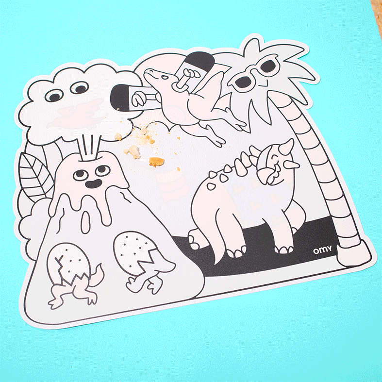 2 Sets de table magic water- Dinos