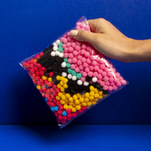 Atelier tableau pompoms Donut – Kit créatif avec 500 pompons – Image 3