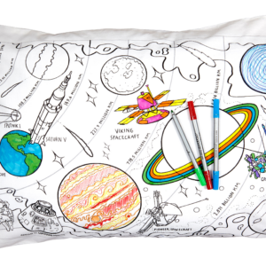 Taie d'oreiller à personnaliser, à colorier, Space – Image 6