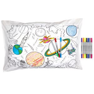 Taie d'oreiller à personnaliser, à colorier, Space – Image 5