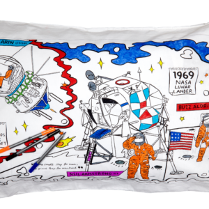 Taie d'oreiller à personnaliser, à colorier, Space – Image 2