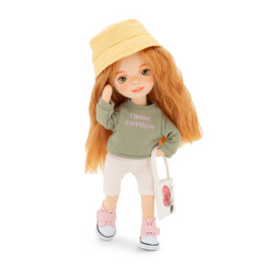 Poupon Tina en pull vert, 35cm – Image 1