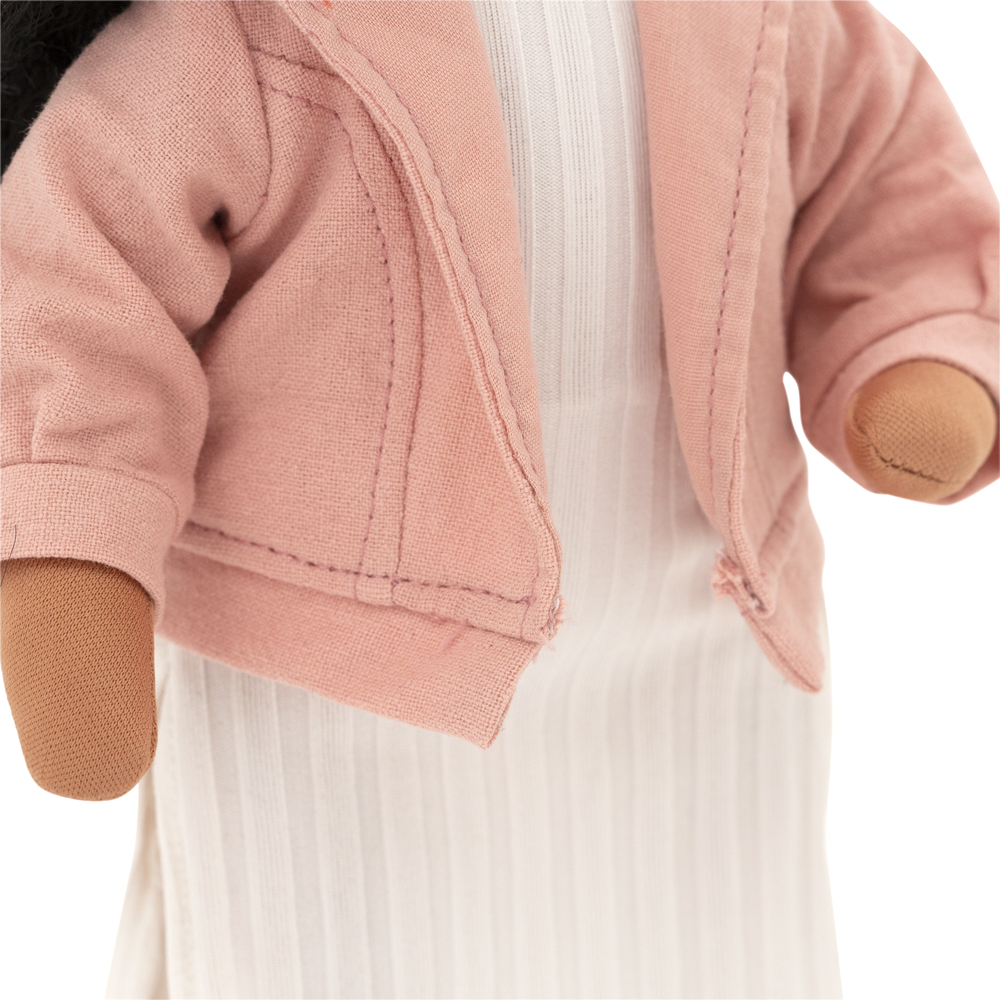Poupon Tina en veste rose, 35cm