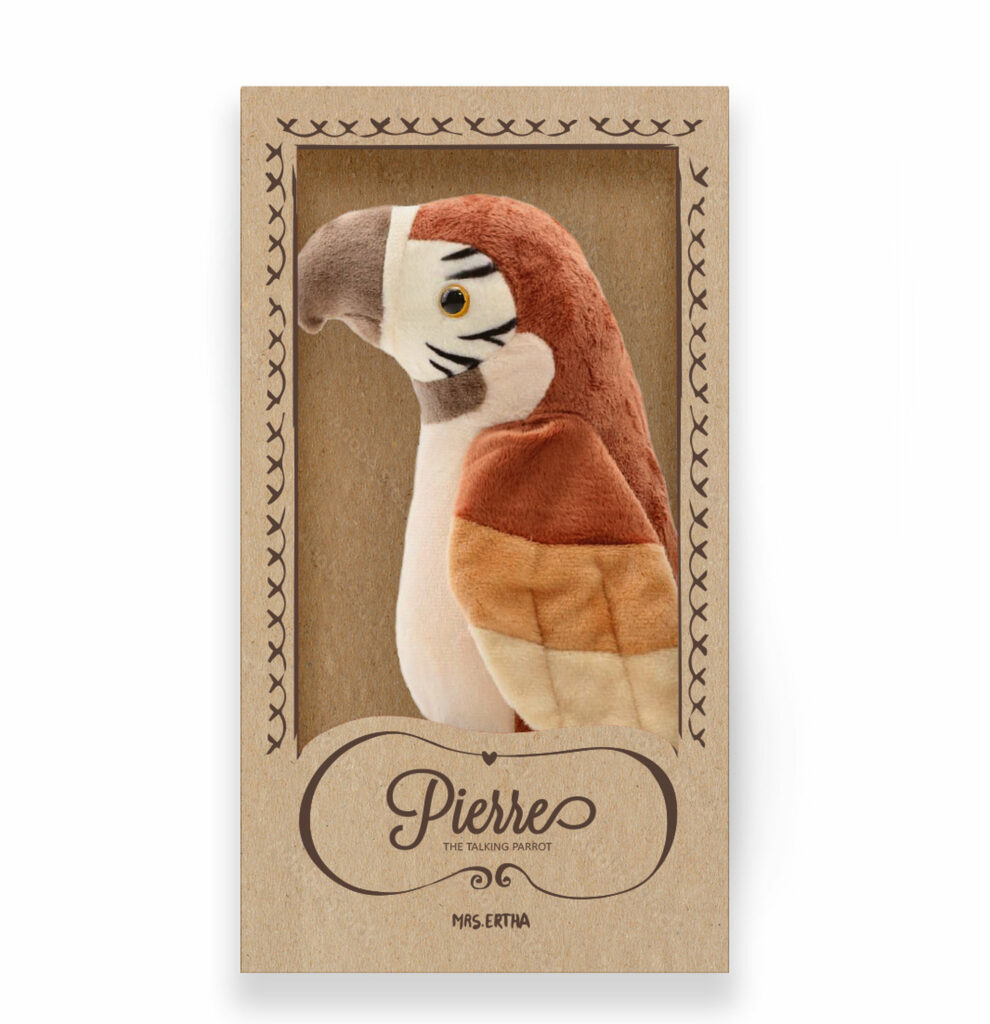 Peluche Pierre - The talking parrot
