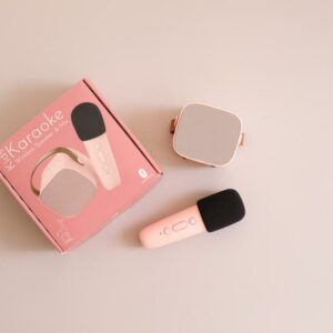 Karaoké Enceinte et Micro sans fil Rose – Image 7