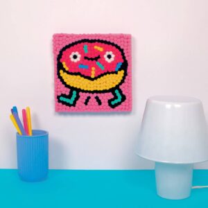 Atelier tableau pompoms Donut – Kit créatif avec 500 pompons – Image 4