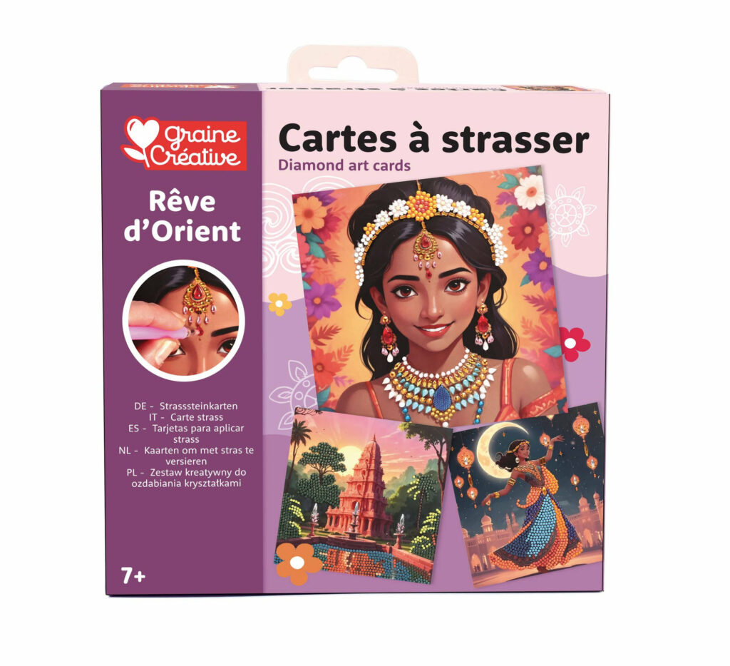 Carte à strasser rêve d'orient