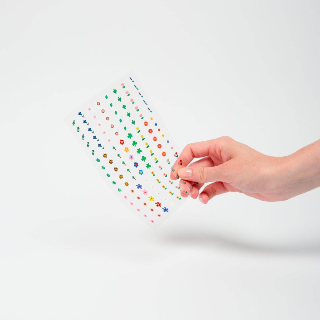 120 Stickers pour ongles - Flower Nail Art