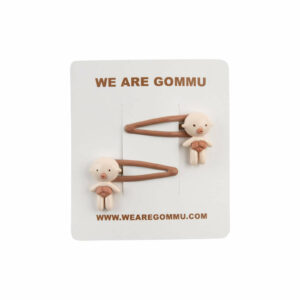 Barrettes Gommu Beige – Image 1