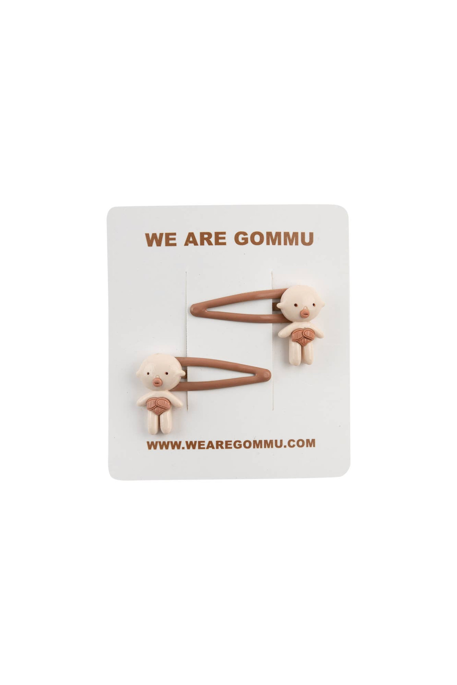 Barrettes Gommu Beige – Image 1