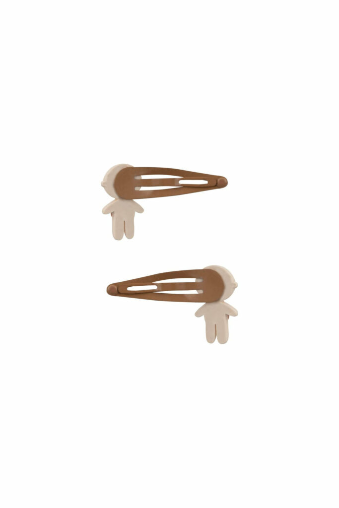 Barrettes Gommu Beige