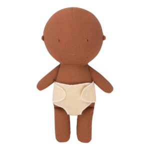 GOMMU BABY SOFT Vanilla – Poupée souple en lin, 32cm – Image 1