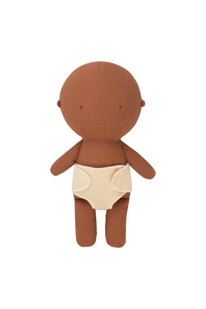 GOMMU BABY SOFT Vanilla – Poupée souple en lin, 32cm