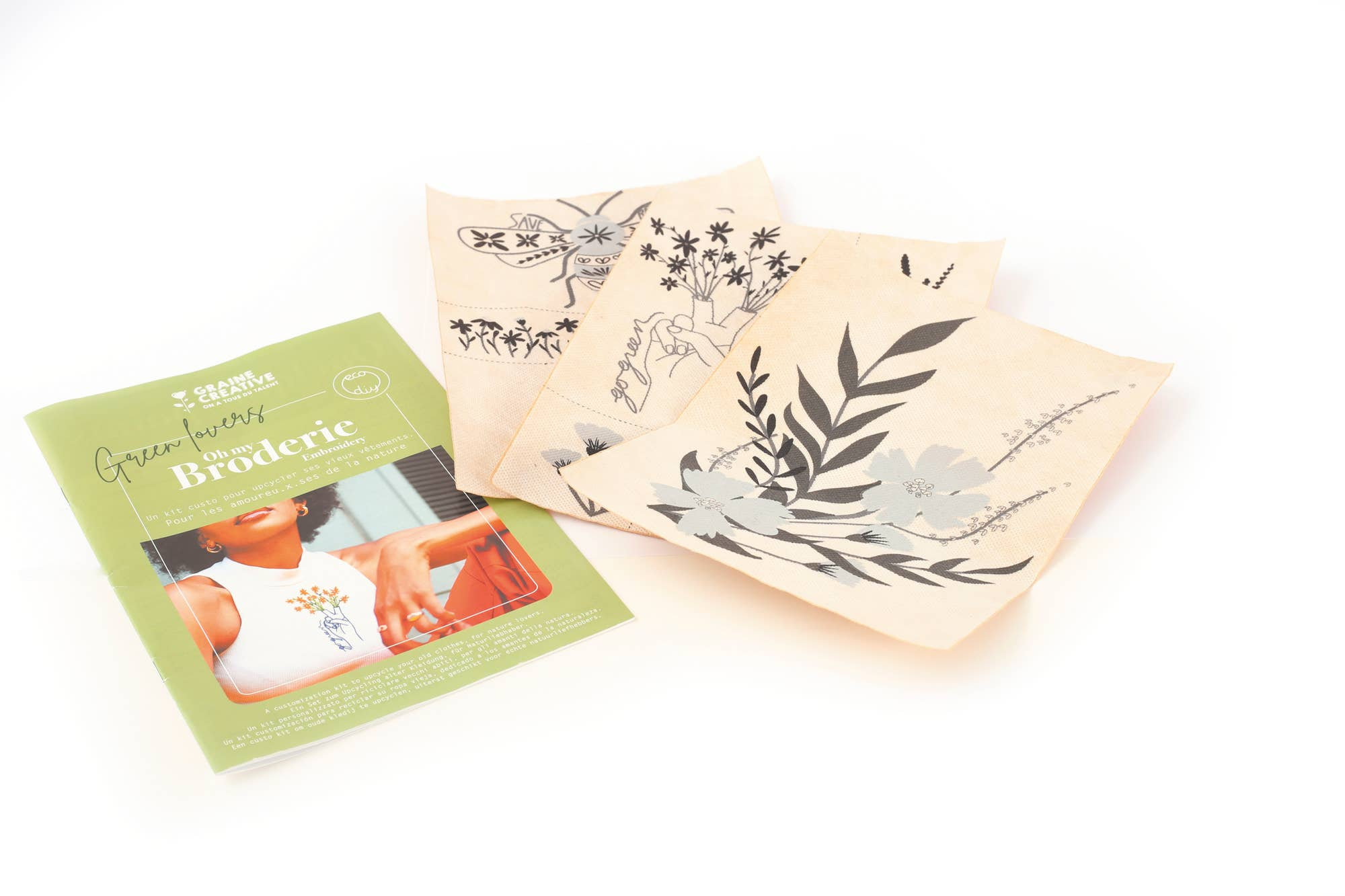 Kit broderie sur vetement nature – Image 4