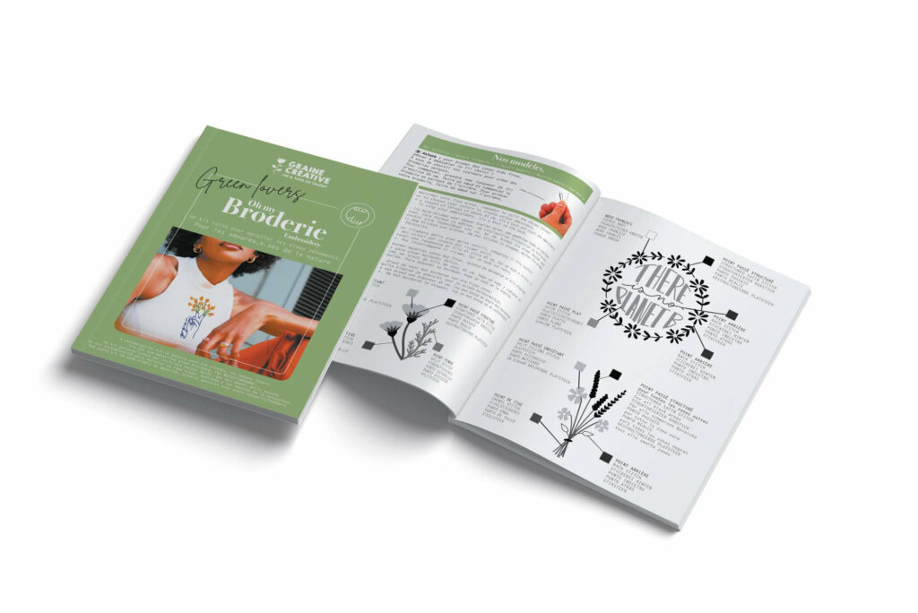 Kit broderie sur vetement nature