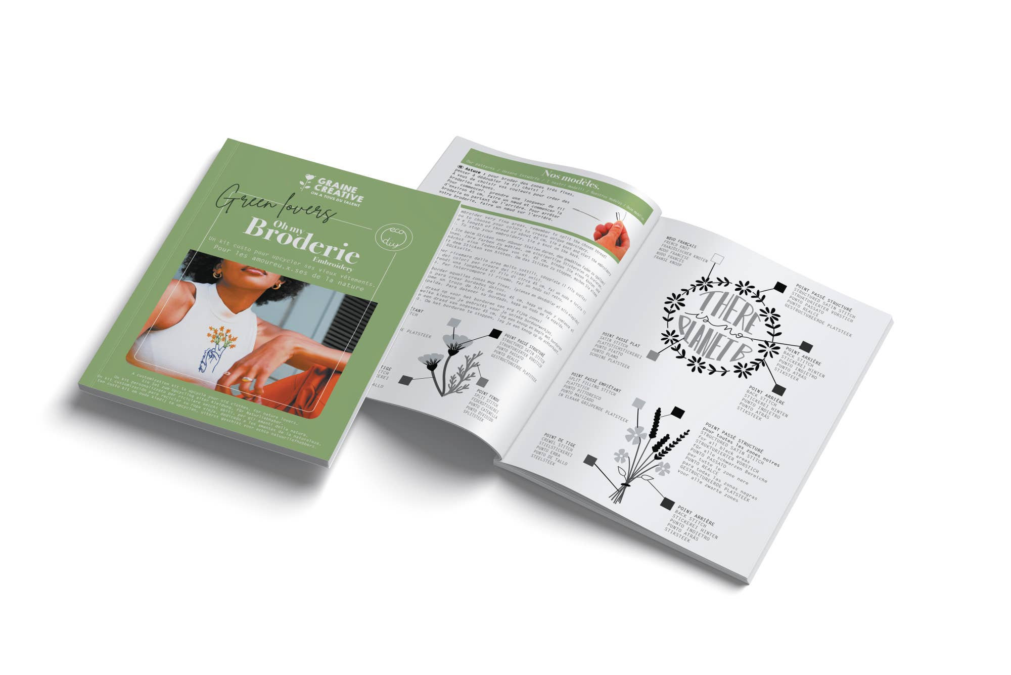 Kit broderie sur vetement nature – Image 3