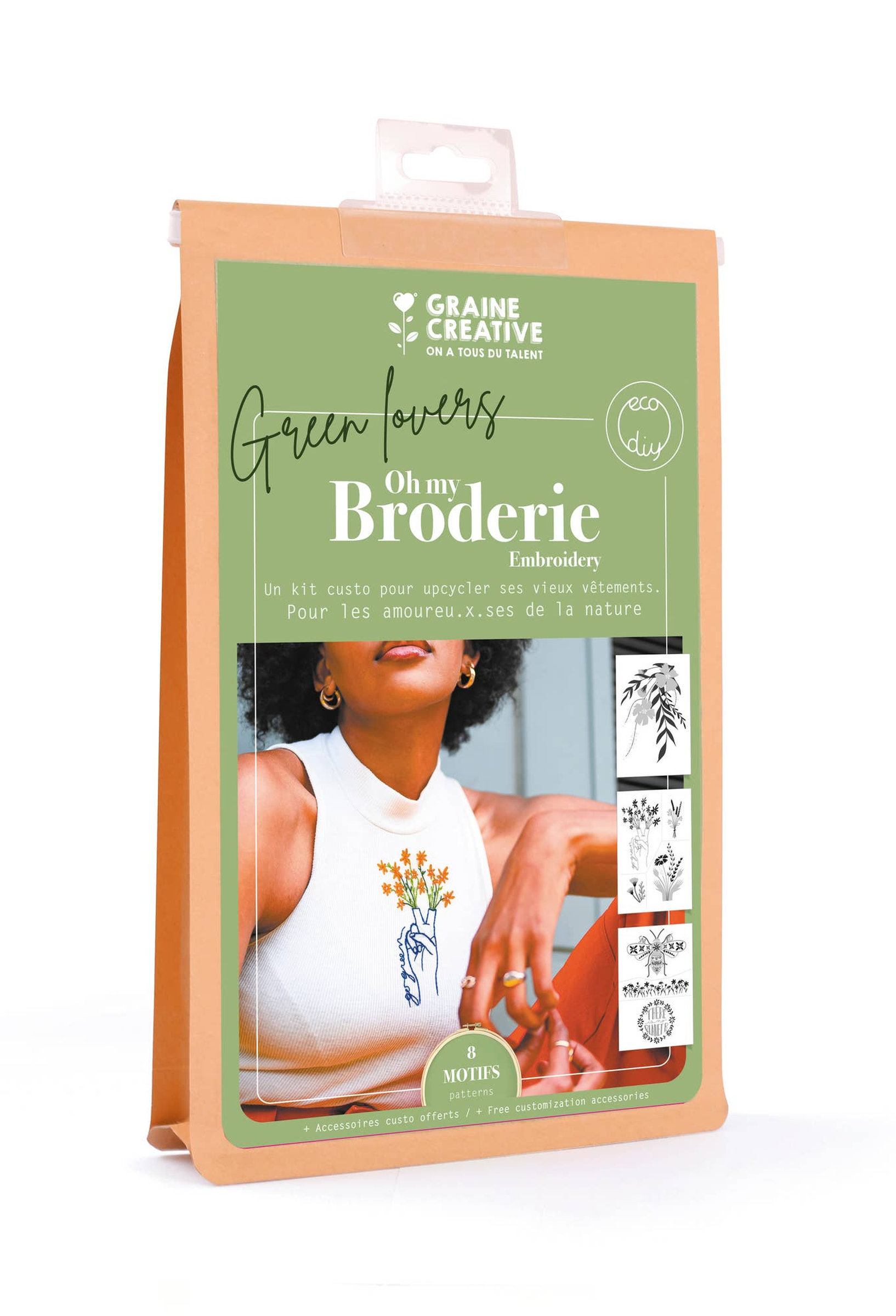Kit broderie sur vetement nature – Image 2