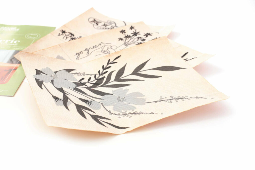 Kit broderie sur vetement nature
