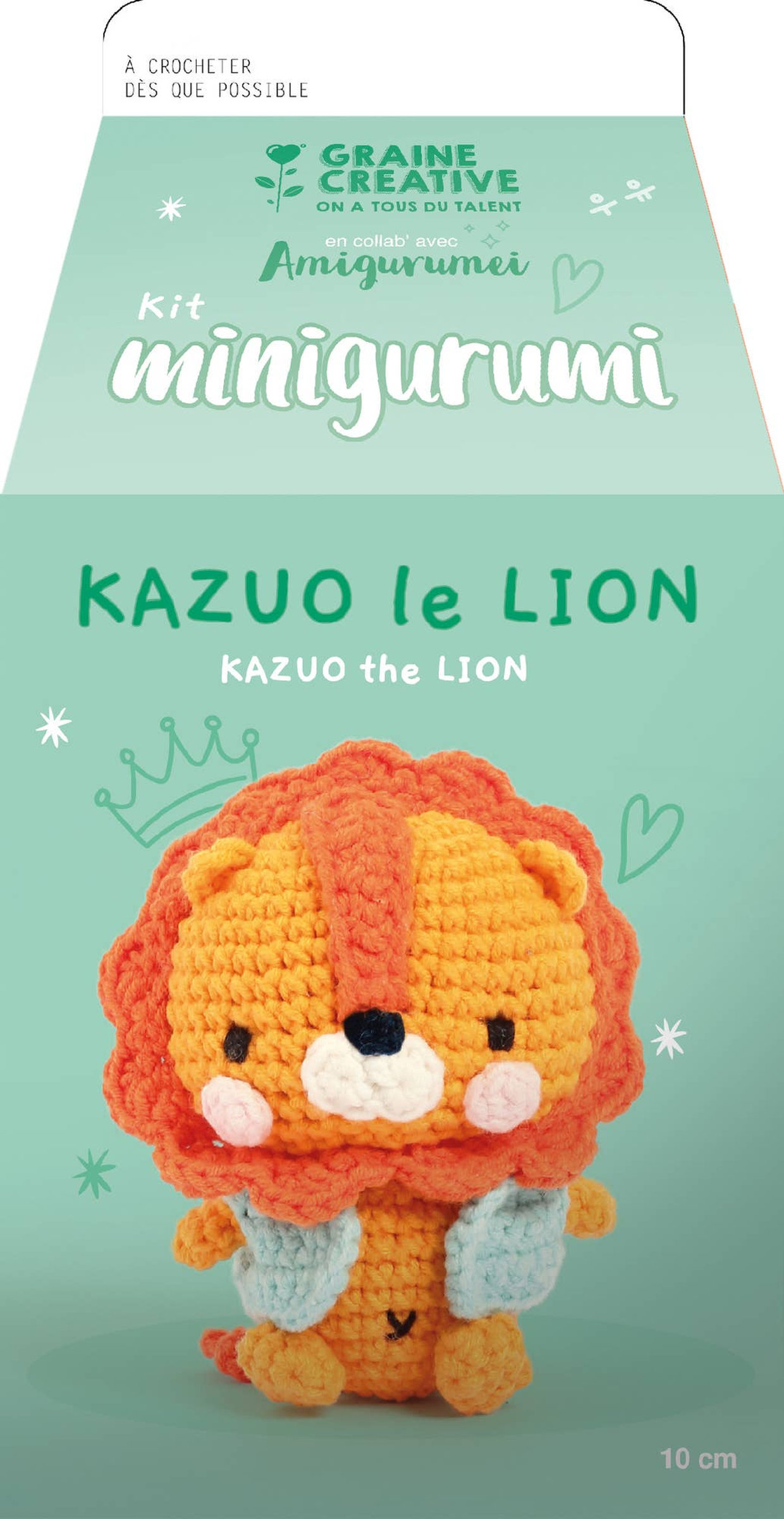 Kit Minigurumi Lion Kazuo au crochet – Amigurumi DIY – Image 4
