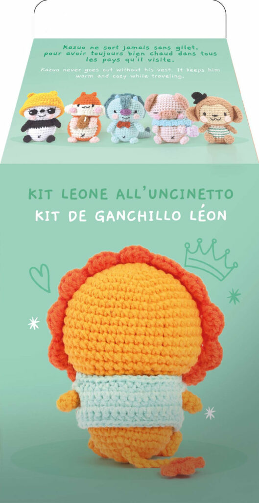 Kit Minigurumi Lion Kazuo au crochet – Amigurumi DIY