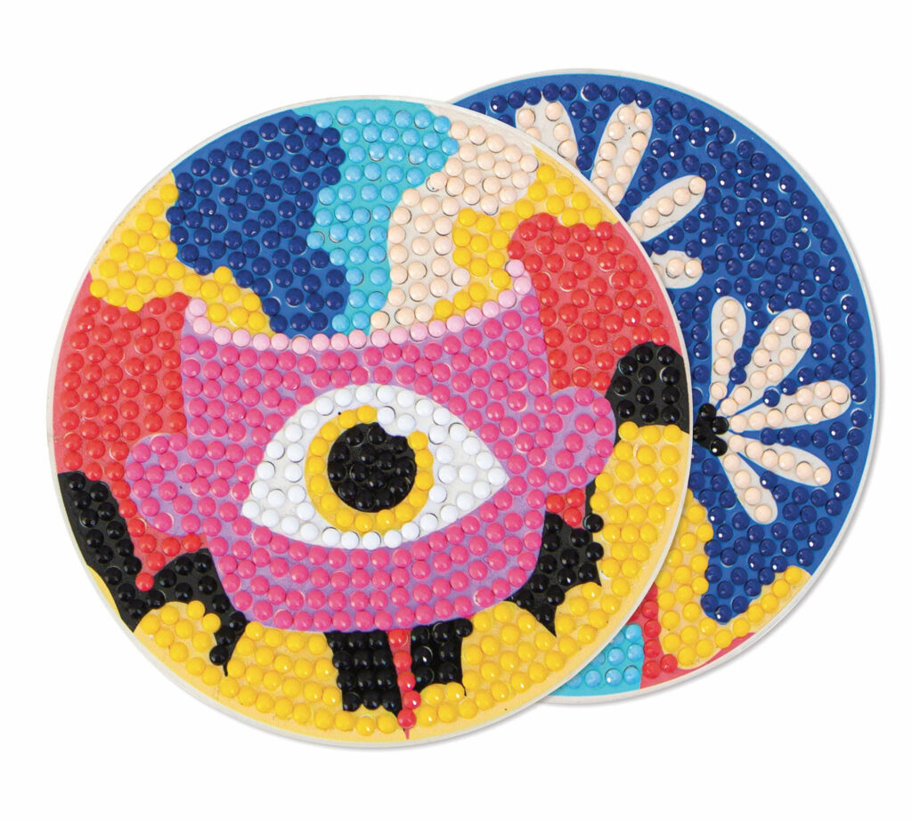 Kit sous-verres à strasser pop