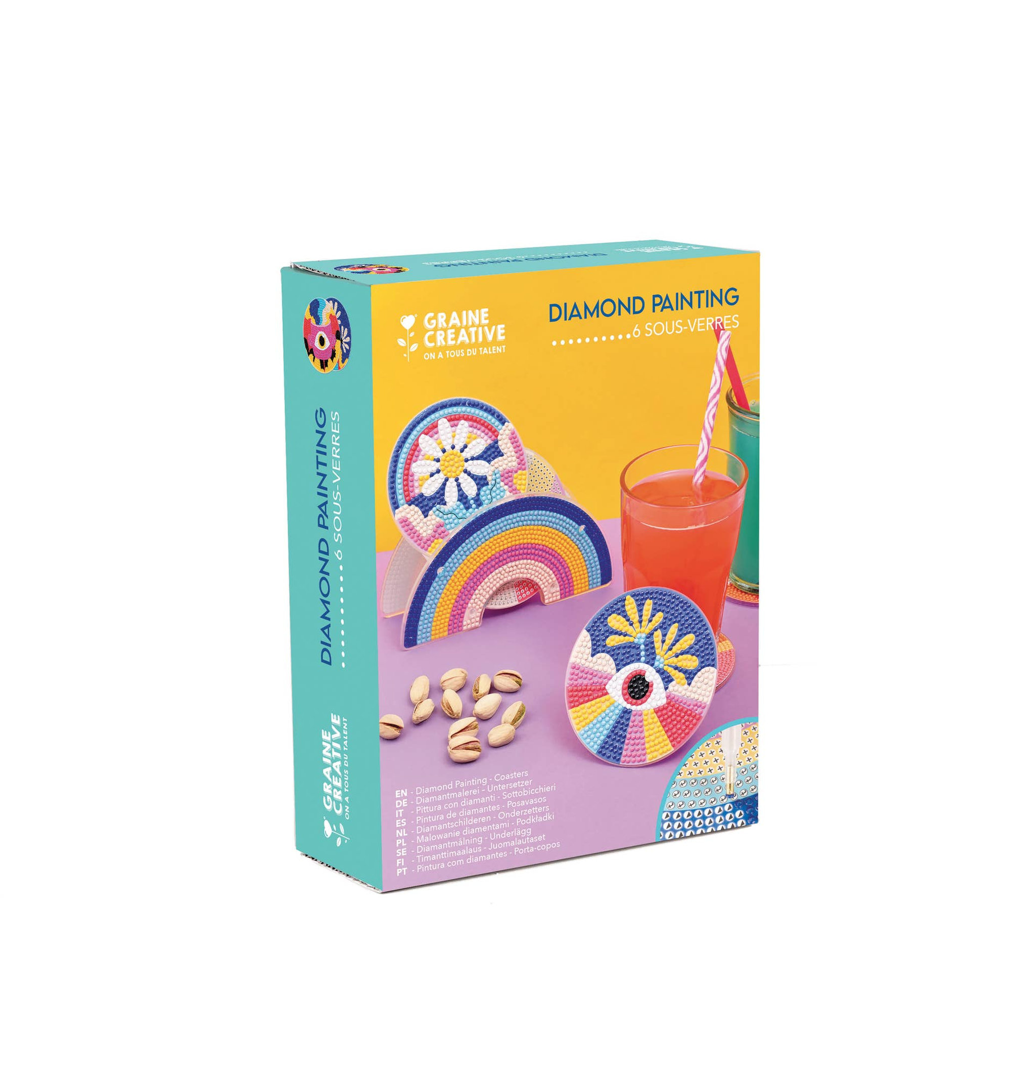 Kit sous-verres à strasser pop – Image 2