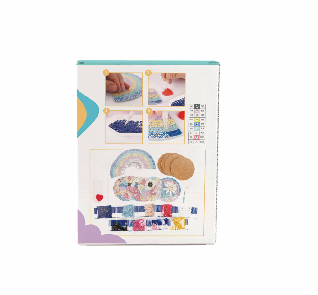 Kit sous-verres à strasser pop