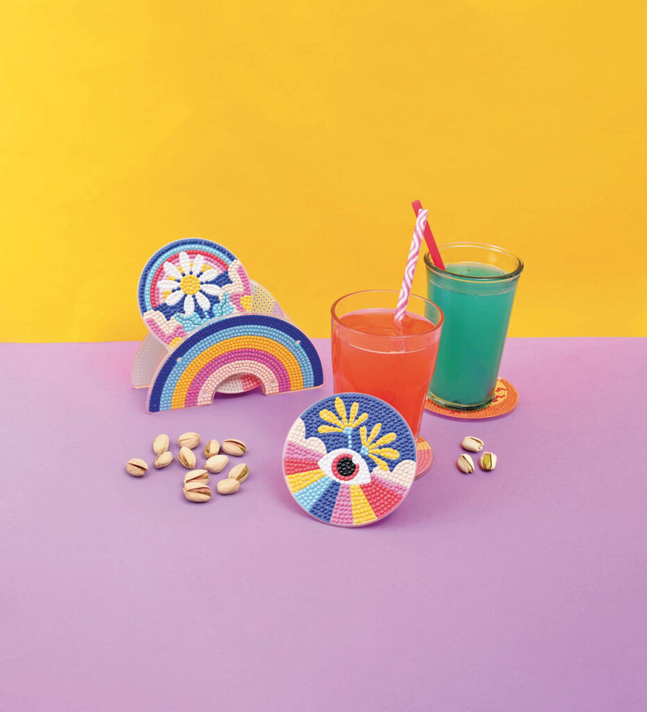 Kit sous-verres à strasser pop