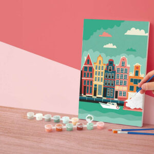 Peinture Amsterdam par Numéro 20x30 – Image 6