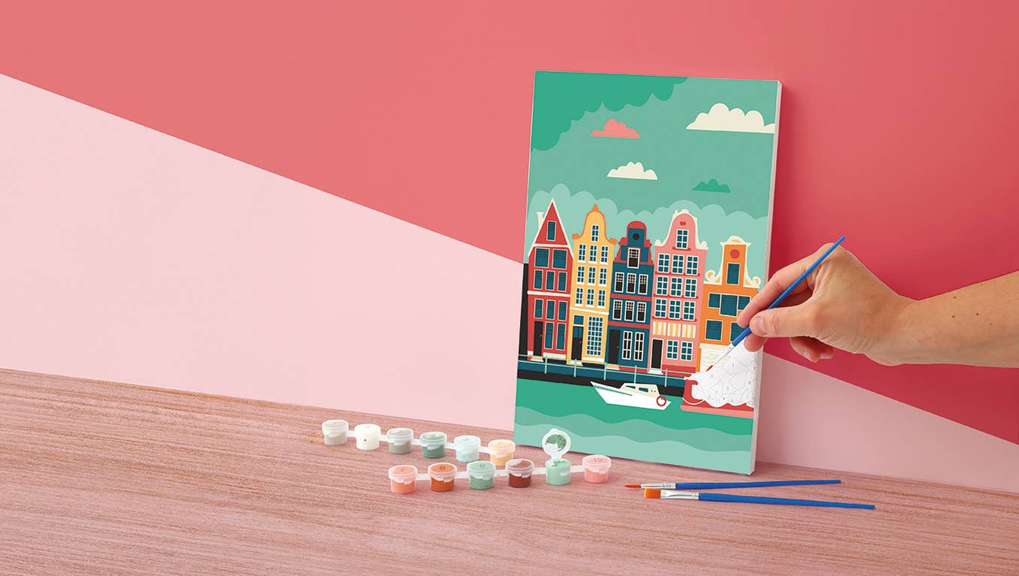 Peinture Amsterdam par Numéro 20x30 – Image 6