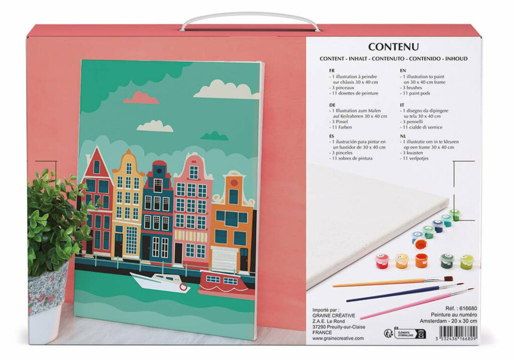 Peinture Amsterdam par Numéro 20x30